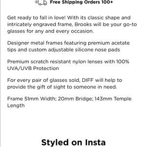 Diff Eyewear Accessories - Diff Eyewear sunglasses BRAND NEW Diff Eyewear Accessories - Diff Eyewear sunglasses BRAND NEW